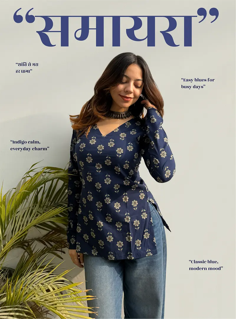 Samayra Straight Sleeves Kurti by Evara